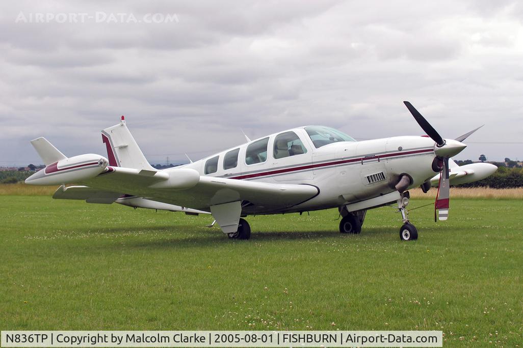 N836TP, 1984 Beech A36 Bonanza 36 C/N E=2124, Beech A36 Bonanza 36 at Fishburn Airfield in 2005.