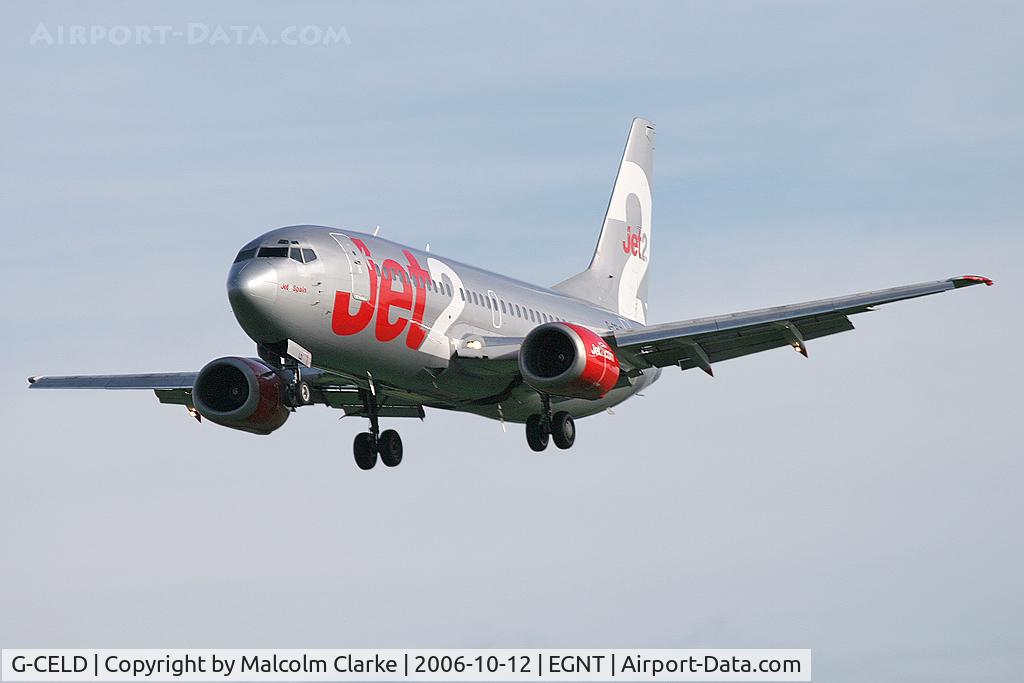 G-CELD, 1987 Boeing 737-33A C/N 23832, Boeing 737-33A at Newcastle Airport in 2006.