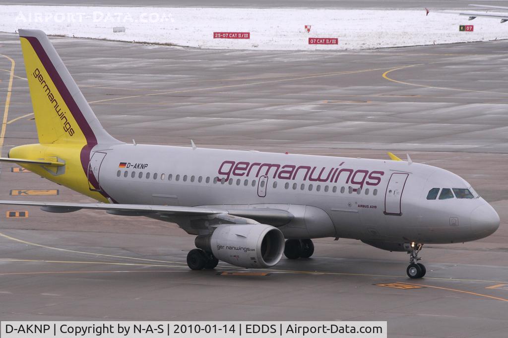 D-AKNP, 1999 Airbus A319-112 C/N 1155, Taxi in to stand