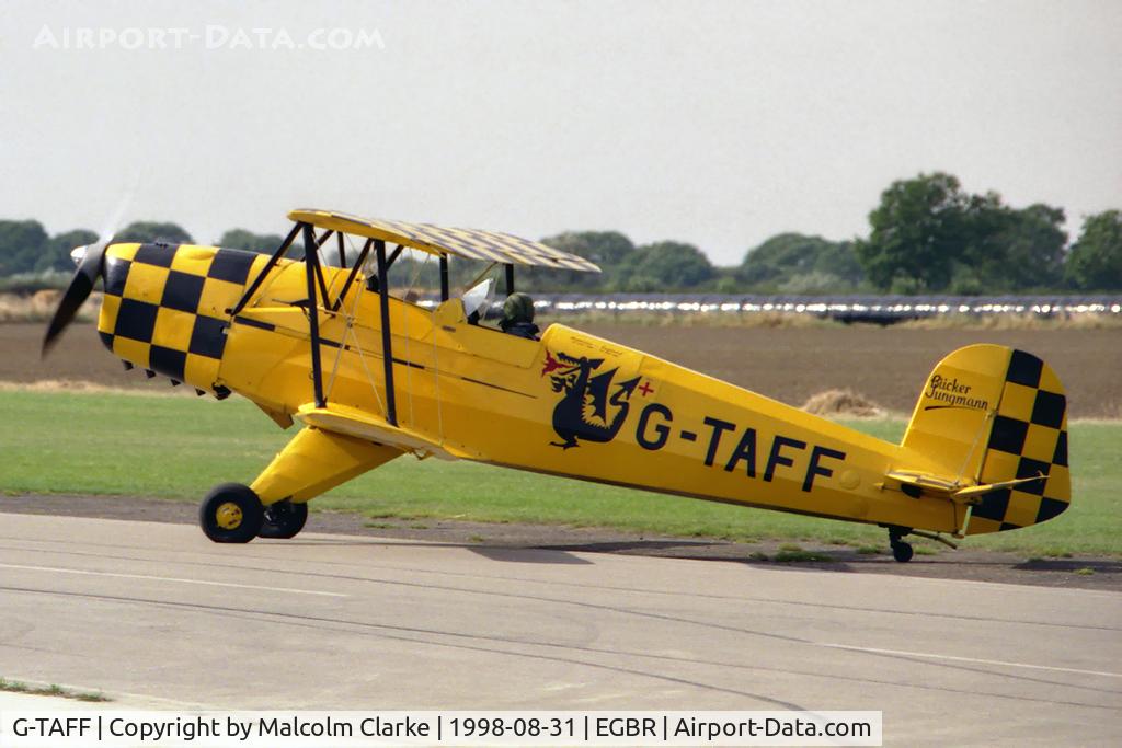G-TAFF, 1957 CASA 1-131E Jungmann C/N 1129, CASA 1-131E-3B Jungmann at Breighton Airfield in 1998.