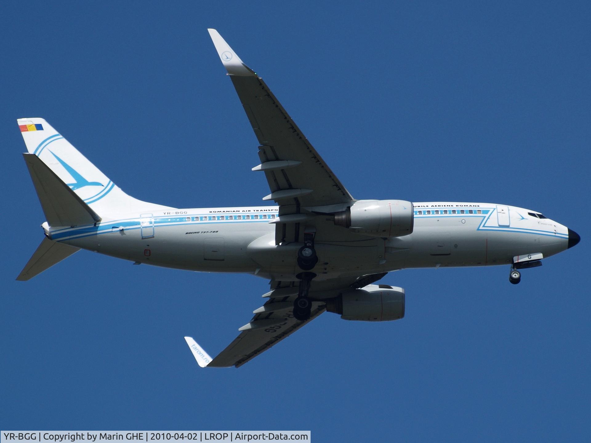 YR-BGG, 2001 Boeing 737-78J C/N 28442, Arrival Bucuresti-Otopeni