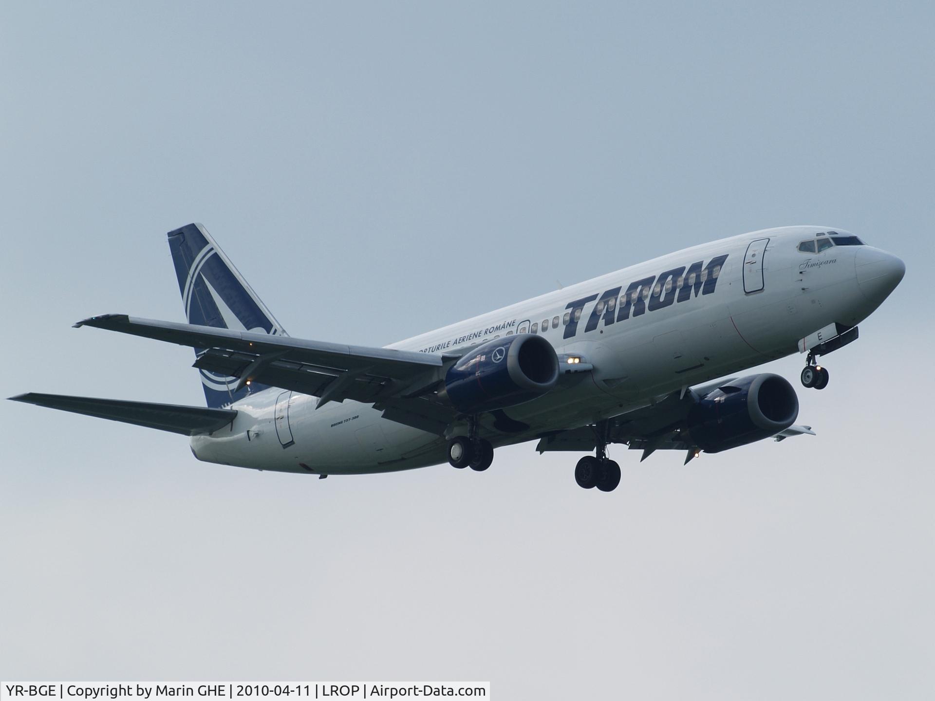 YR-BGE, 1994 Boeing 737-38J C/N 27395/2671, Arrival Bucuresti-Otopeni