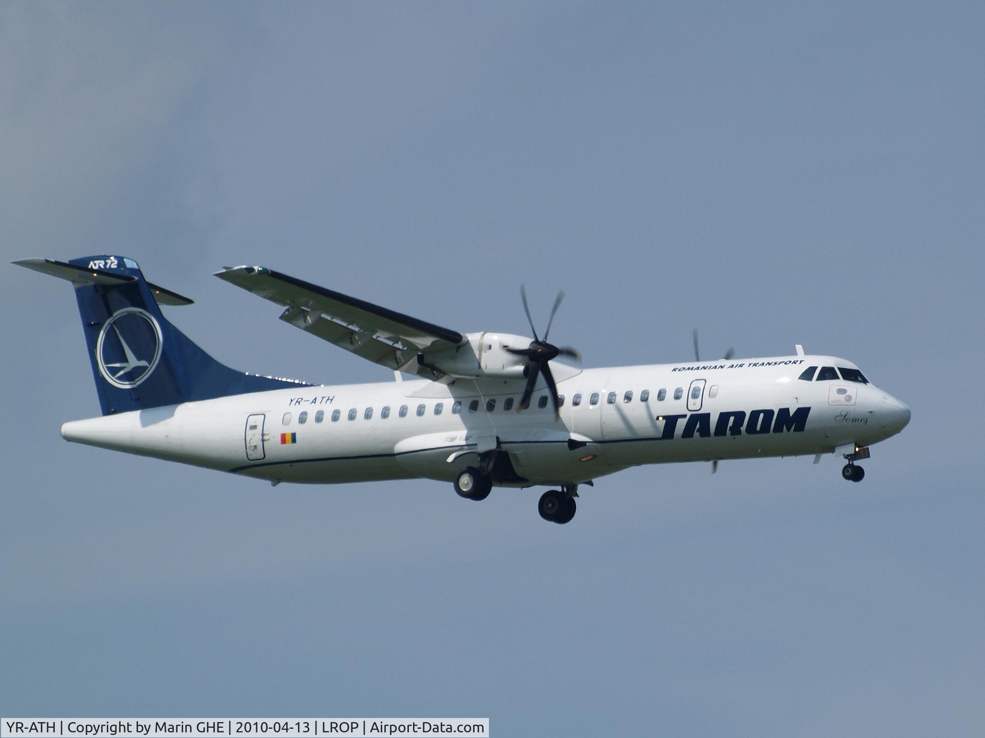 YR-ATH, 2009 ATR 72-212A C/N 861, Arrival Bucuresti-Otopeni