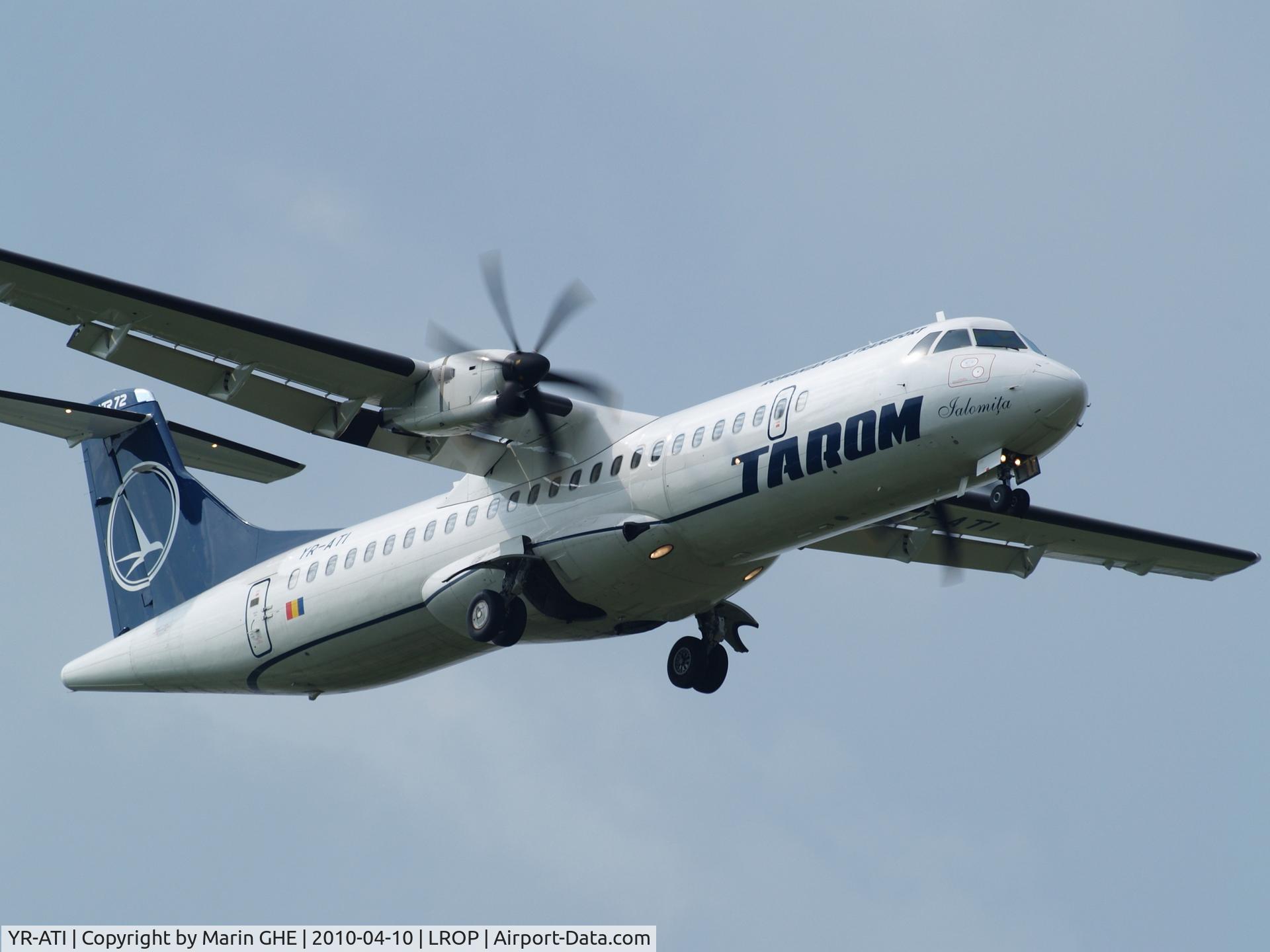 YR-ATI, 2009 ATR 72-212A C/N 867, Arrival Bucuresti-Otopeni