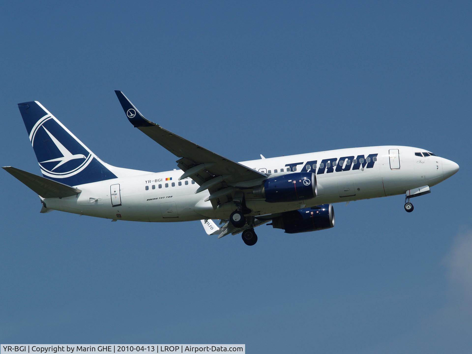 YR-BGI, 2003 Boeing 737-78J C/N 28439, Arrival Bucuresti-Otopeni