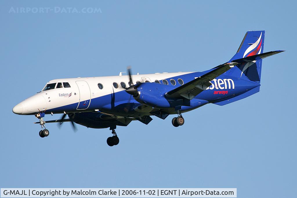 G-MAJL, 1996 British Aerospace Jetstream 41 C/N 41087, British Aerospace Jetstream 41 on finals to 25 at Newcastle Airport in 2006.