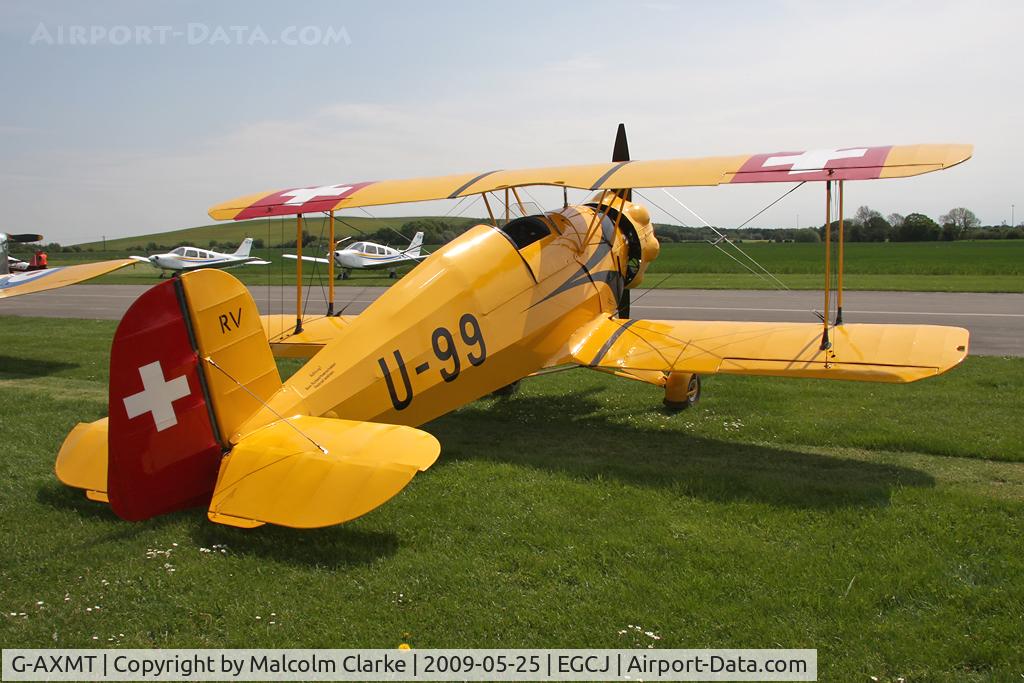 G-AXMT, 1938 Bucker Bu-133C Jungmeister C/N 46, Doflug Bu-133C Jungmeister at Sherburn-in-Elmet Airfield in 2009.
