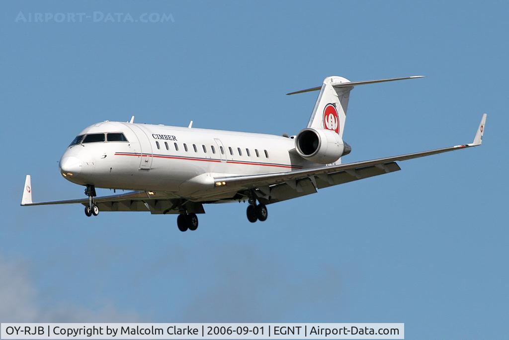 OY-RJB, 2000 Canadair CRJ-200LR (CL-600-2B19) C/N 7419, Canadair CL-600-2B19 Regional Jet CRJ-200LR at Newcastle Airport in 2006.