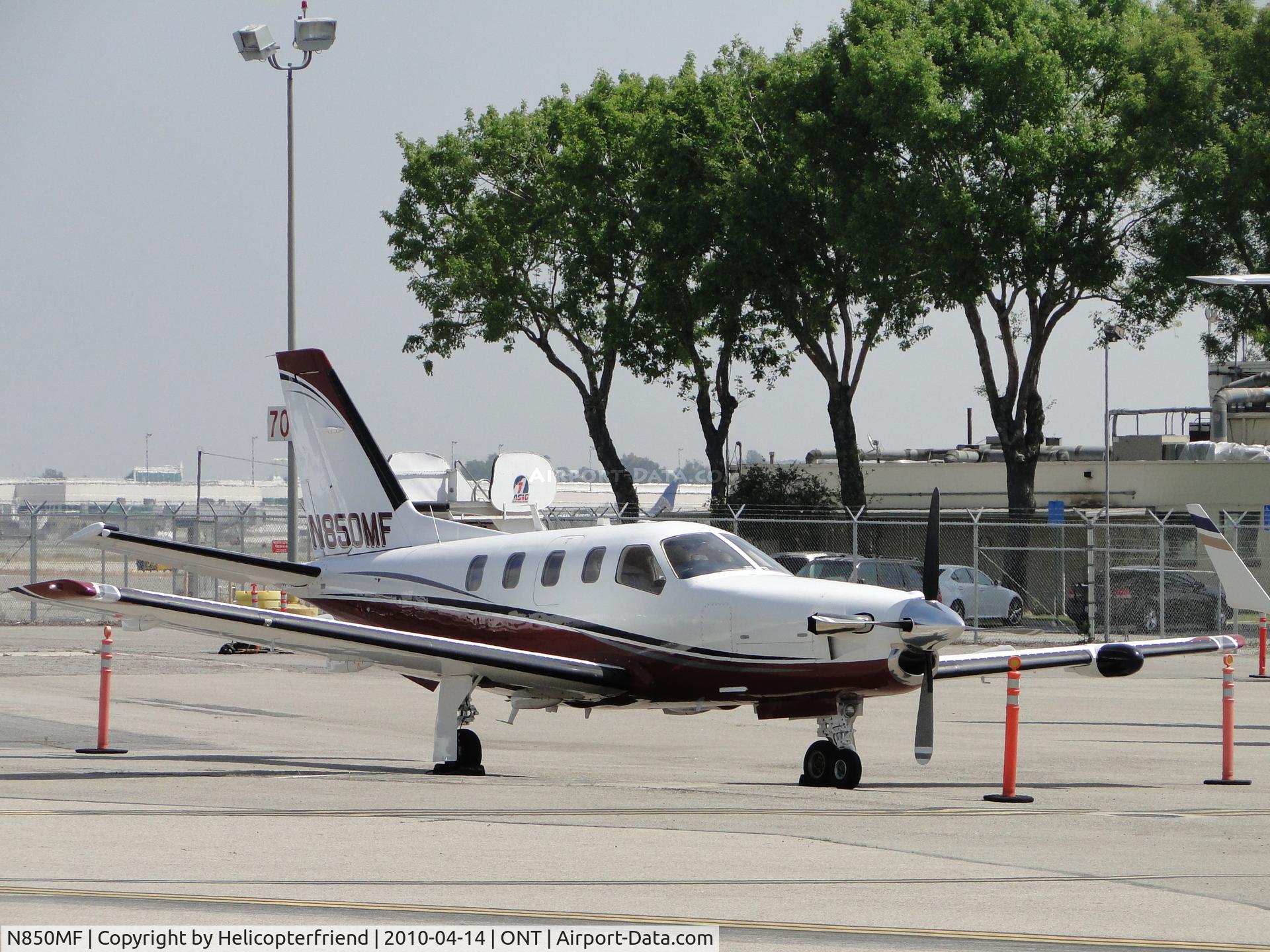 N850MF, 2008 Socata TBM-700 C/N 459, Parked at Ontario