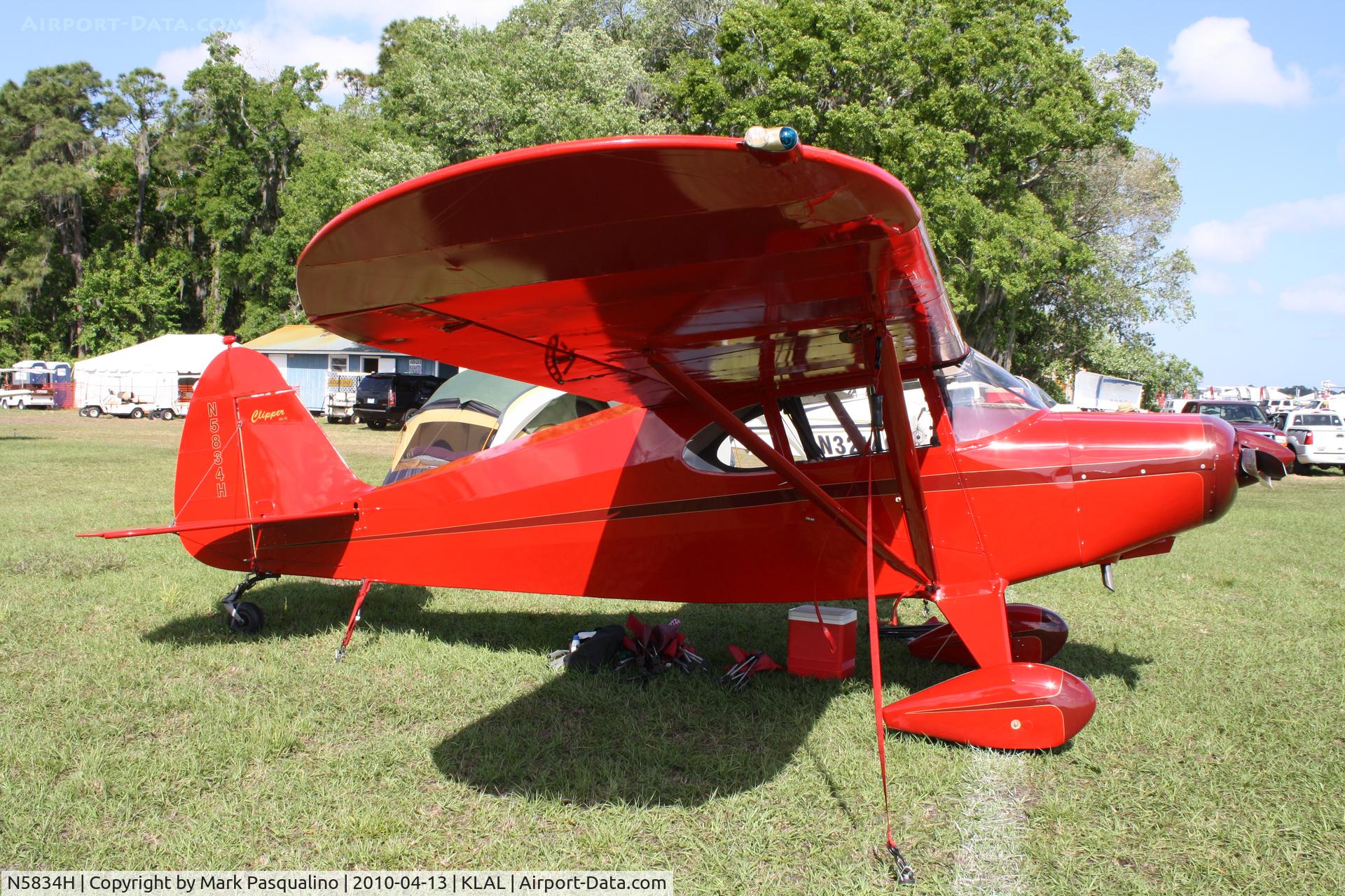 N5834H, 1949 Piper PA-16 Clipper C/N 16-453, Piper PA-16