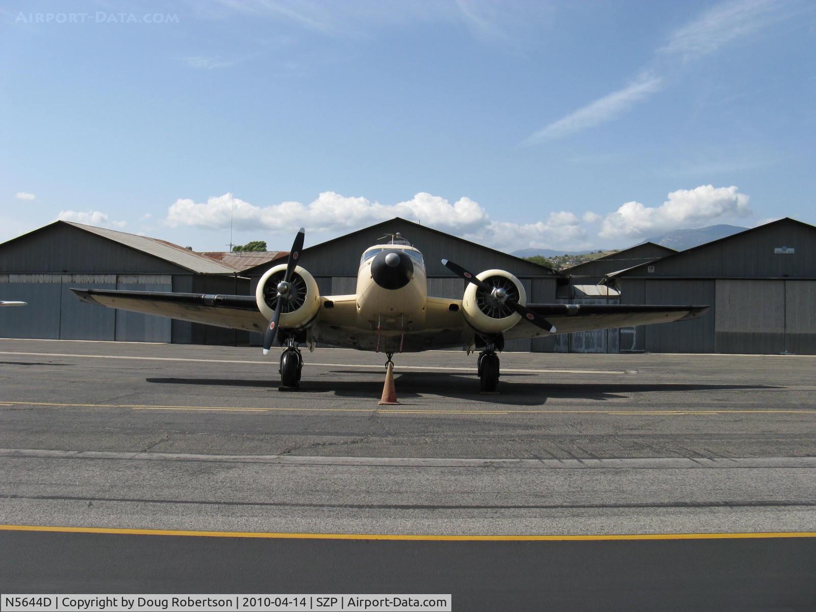 N5644D, 1958 Beech E18S-9700 C/N BA-360, 1958 Beech E18S-9700, two P&W R-985 Wasp Jr. 450 Hp each
