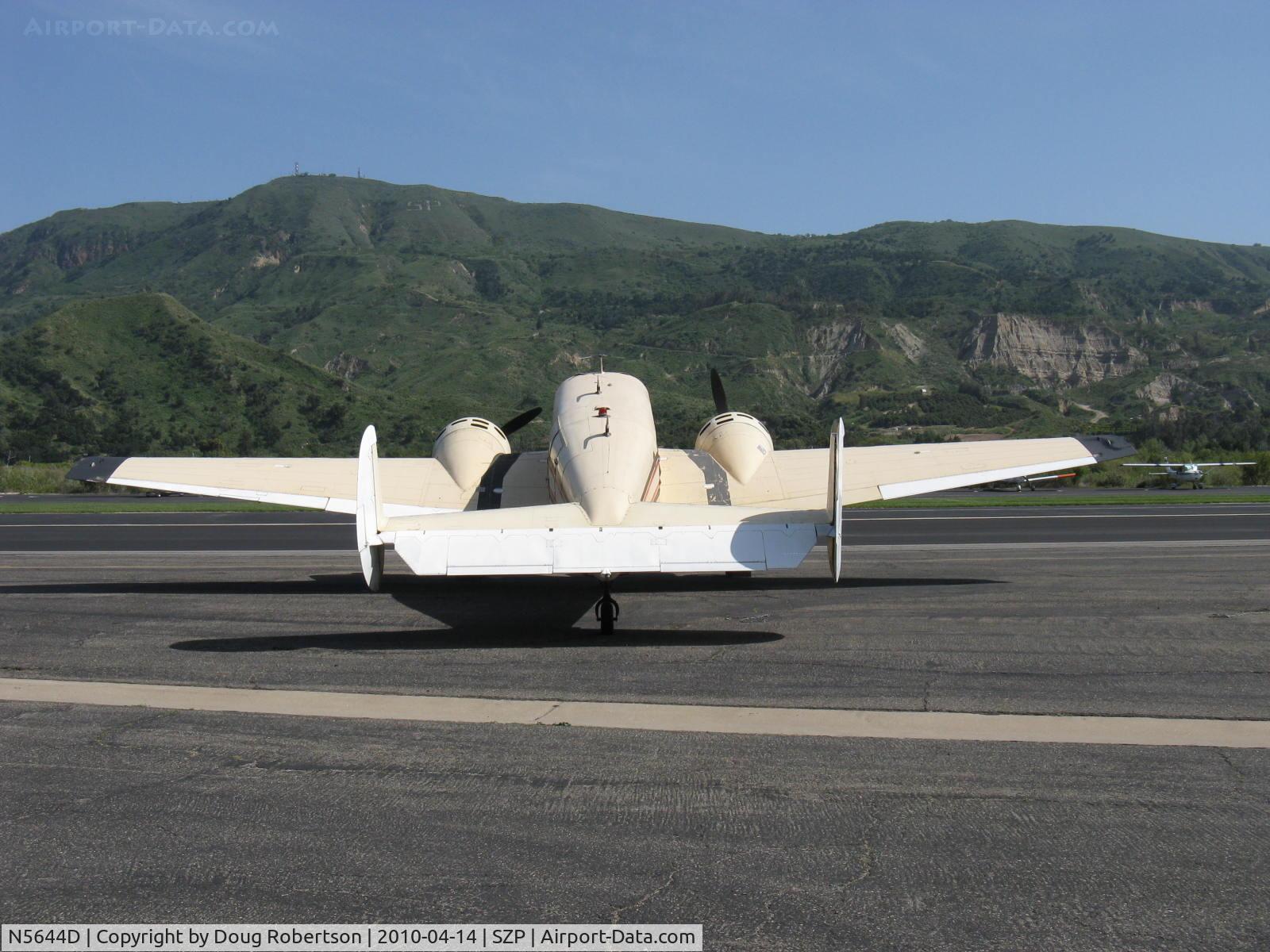 N5644D, 1958 Beech E18S-9700 C/N BA-360, 1958 Beech E18S-9700, two P&W R-985 Wasp Jr. 450 Hp each, newly acquired-now based SZP