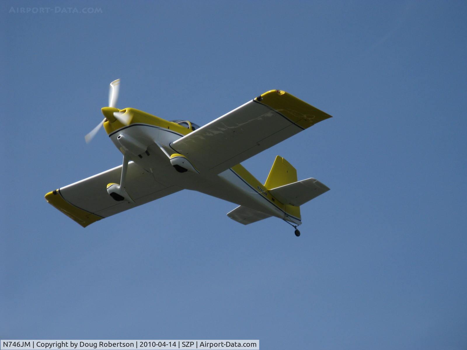 N746JM, 2007 Vans RV-7 C/N 71695, 2007 Malherbe/Malherbe VAN's RV-7, takeoff climb Rwy 22