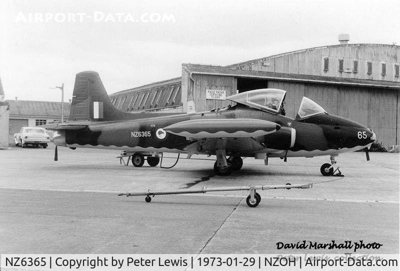 NZ6365, 1972 BAC 167 Strikemaster Mk.88 C/N 305, 14 Squadron based at Ohakea