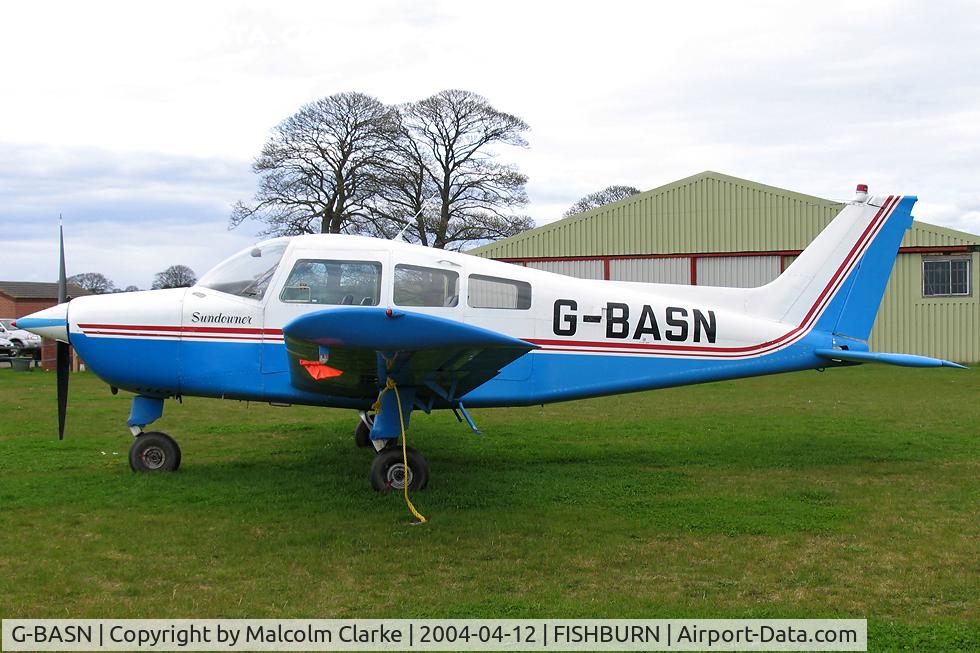 G-BASN, 1973 Beech C23 Sundowner 180 Sundowner 180 C/N M-1476, Beech C23 Sundowner 180 at Fishburn Airfield in 2004.