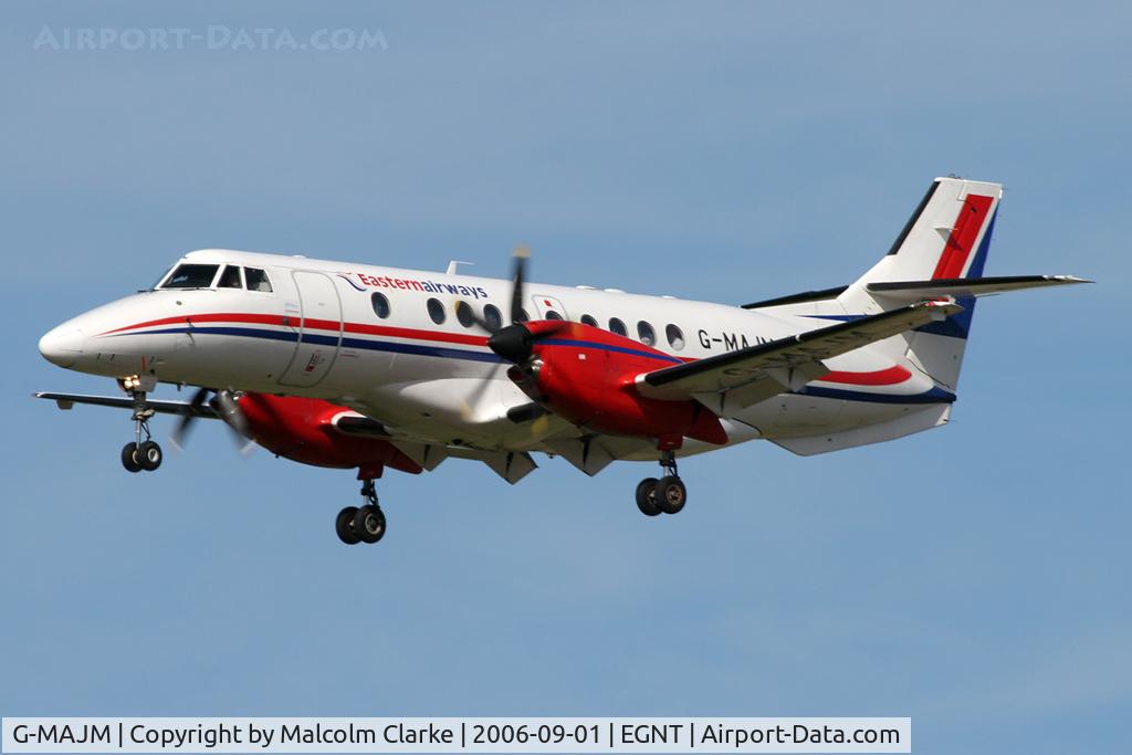 G-MAJM, 1996 British Aerospace Jetstream 41 C/N 41096, British Aerospace Jetstream 41 on finals to 25 at Newcastle Airport in 2006.