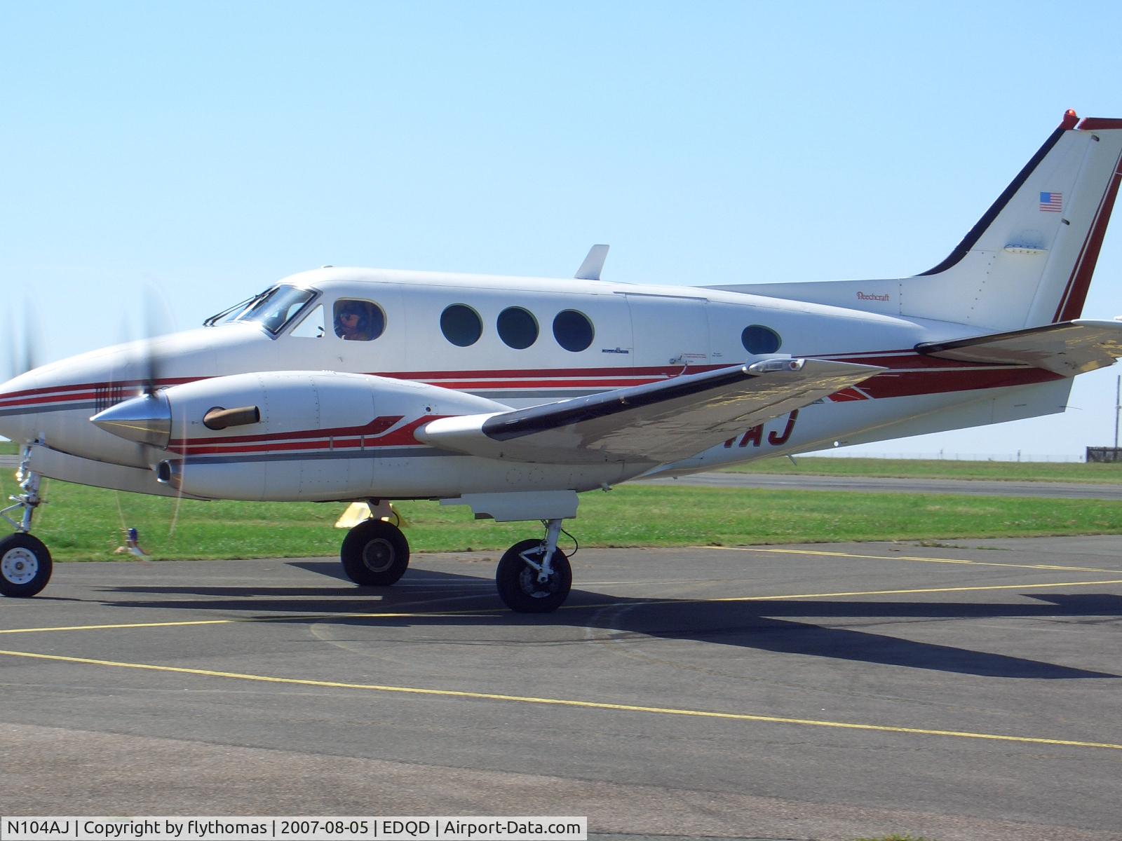 N104AJ, 1988 Beech C90A King Air C/N LJ-1164, N104UA Bayreuth Airport