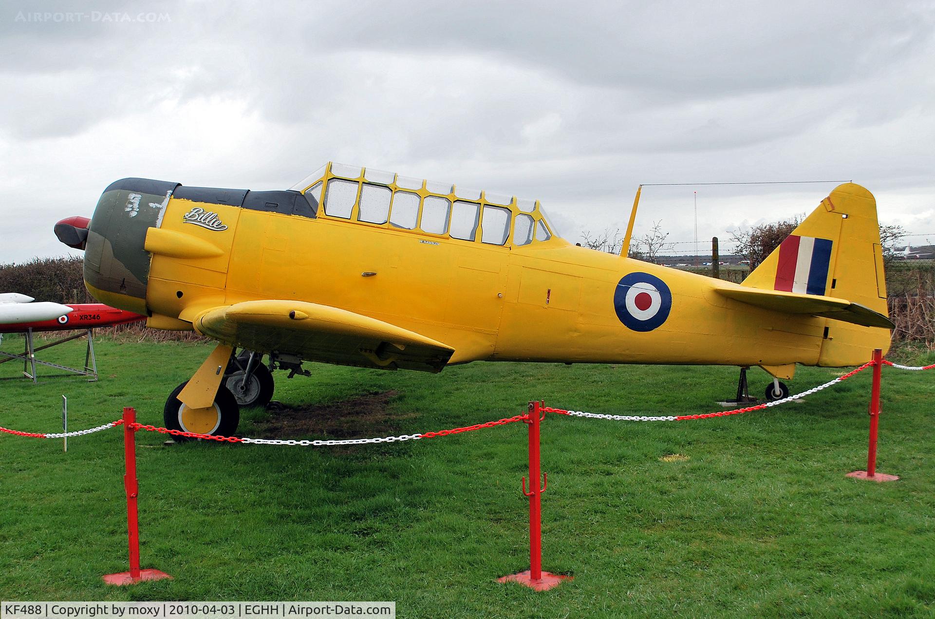 KF488, Noorduyn AT-16 Harvard IIB C/N 14A-2190, HARVARD IIB COMPOSITE AT BOURNEMOUTH