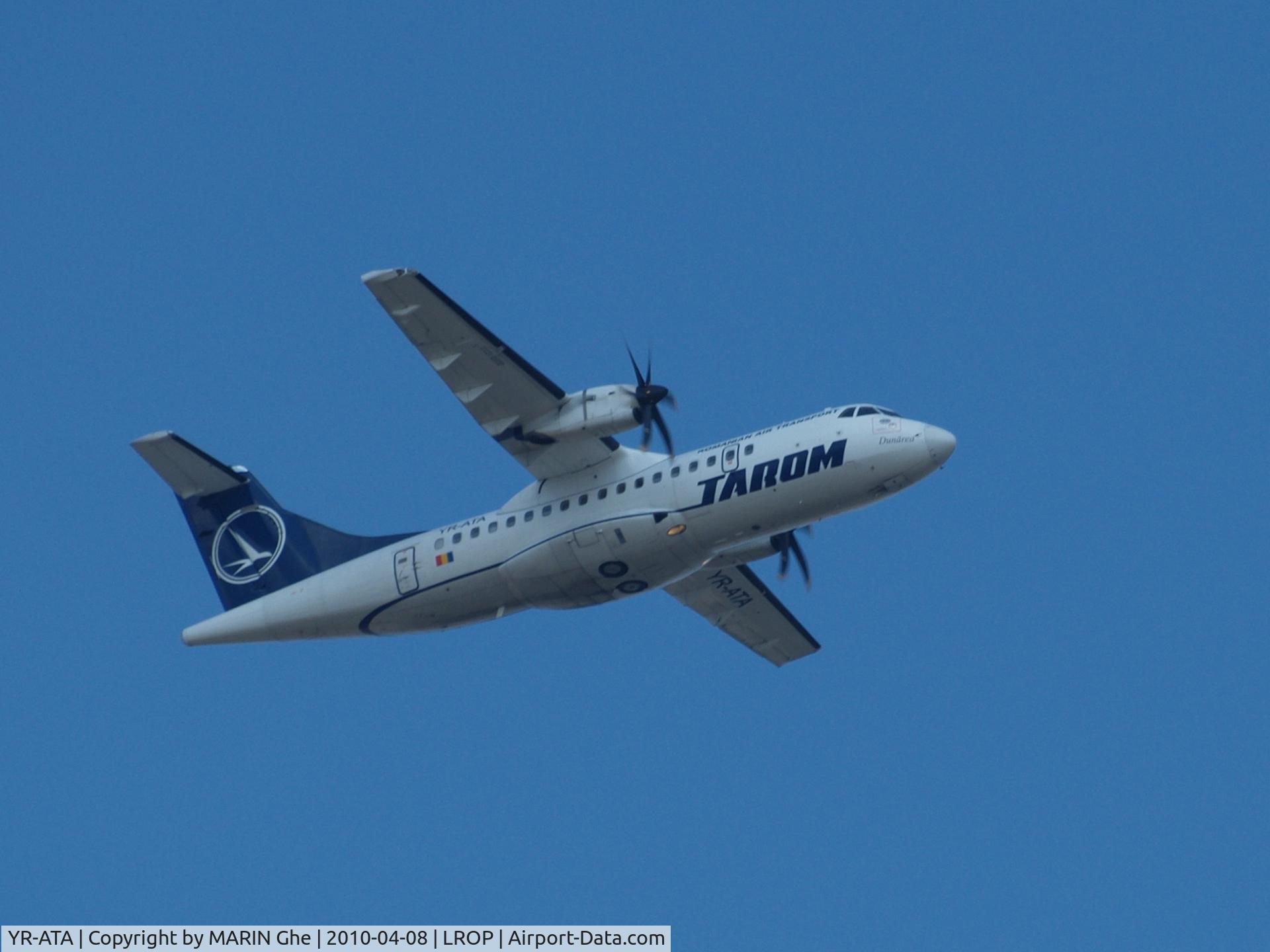 YR-ATA, 1997 ATR 42-500 C/N 566, In Flight-Buftea/Romania