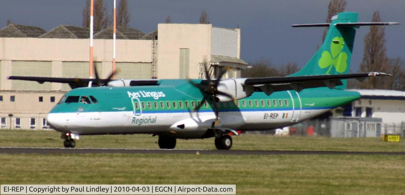 EI-REP, 2008 ATR 72-212A C/N 797, In on the new Dublin shuttle