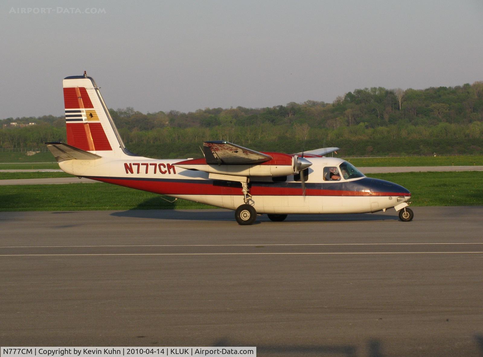 N777CM, 1964 Aero Commander 500-B C/N 1412-147, Preparing to depart for Blue Ash, and from there to Burke Lakefront