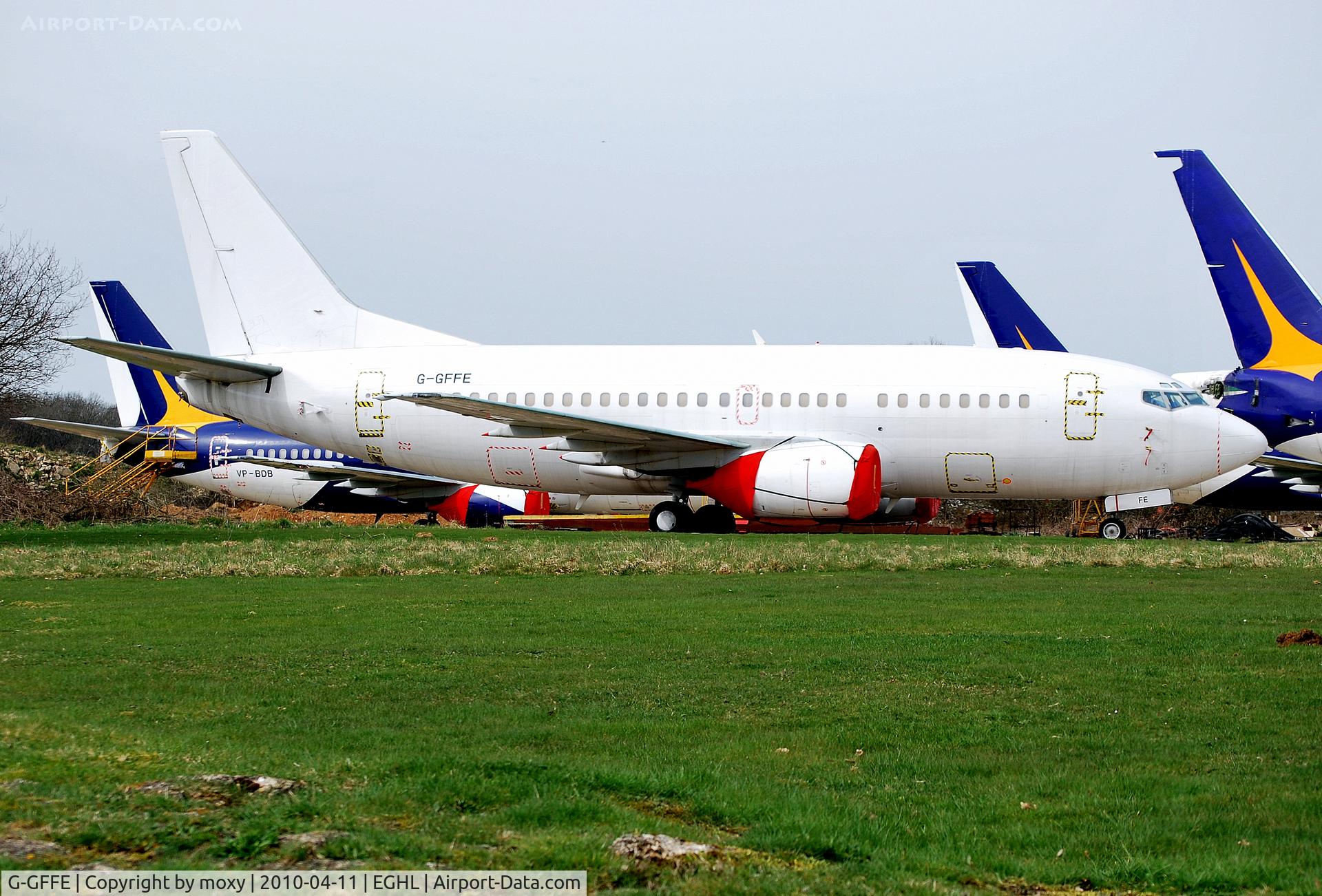 G-GFFE, 1995 Boeing 737-528 C/N 27424, B737-528 Ex British Airways stored at Lasham