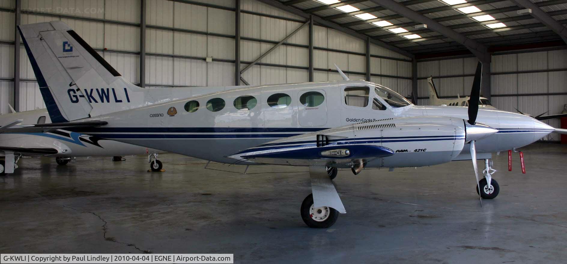 G-KWLI, 1976 Cessna 421C Golden Eagle C/N 421C-0168, What a smasher