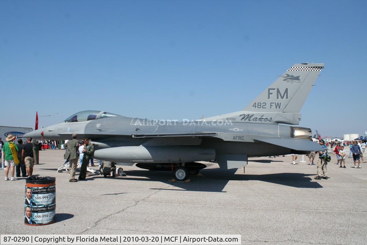 87-0290, 1987 General Dynamics F-16C Fighting Falcon C/N 5C-551, F-16C