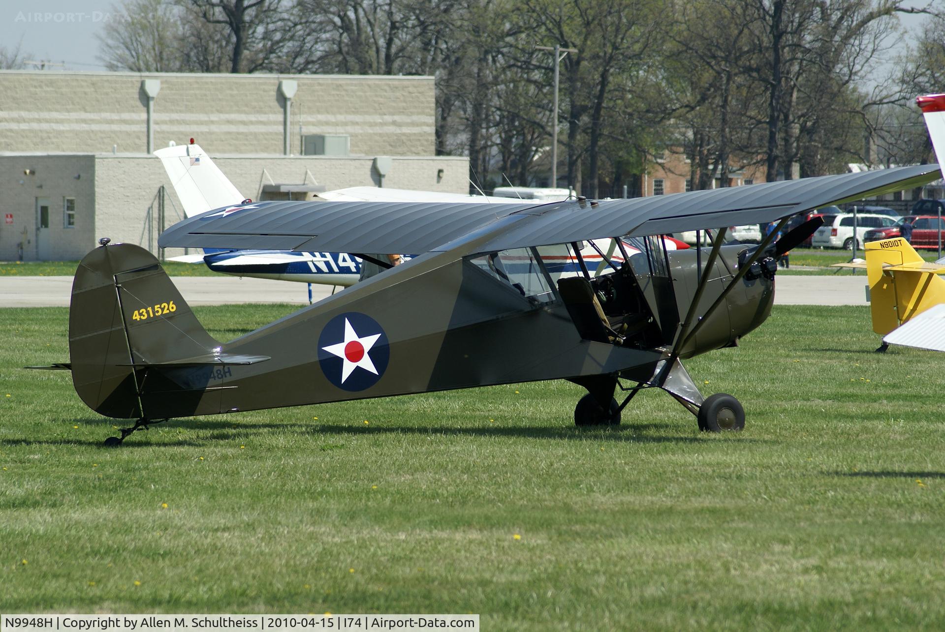 N9948H, 1943 Aeronca L-3 C/N 058B-4562, 1943 Aeronca L-3