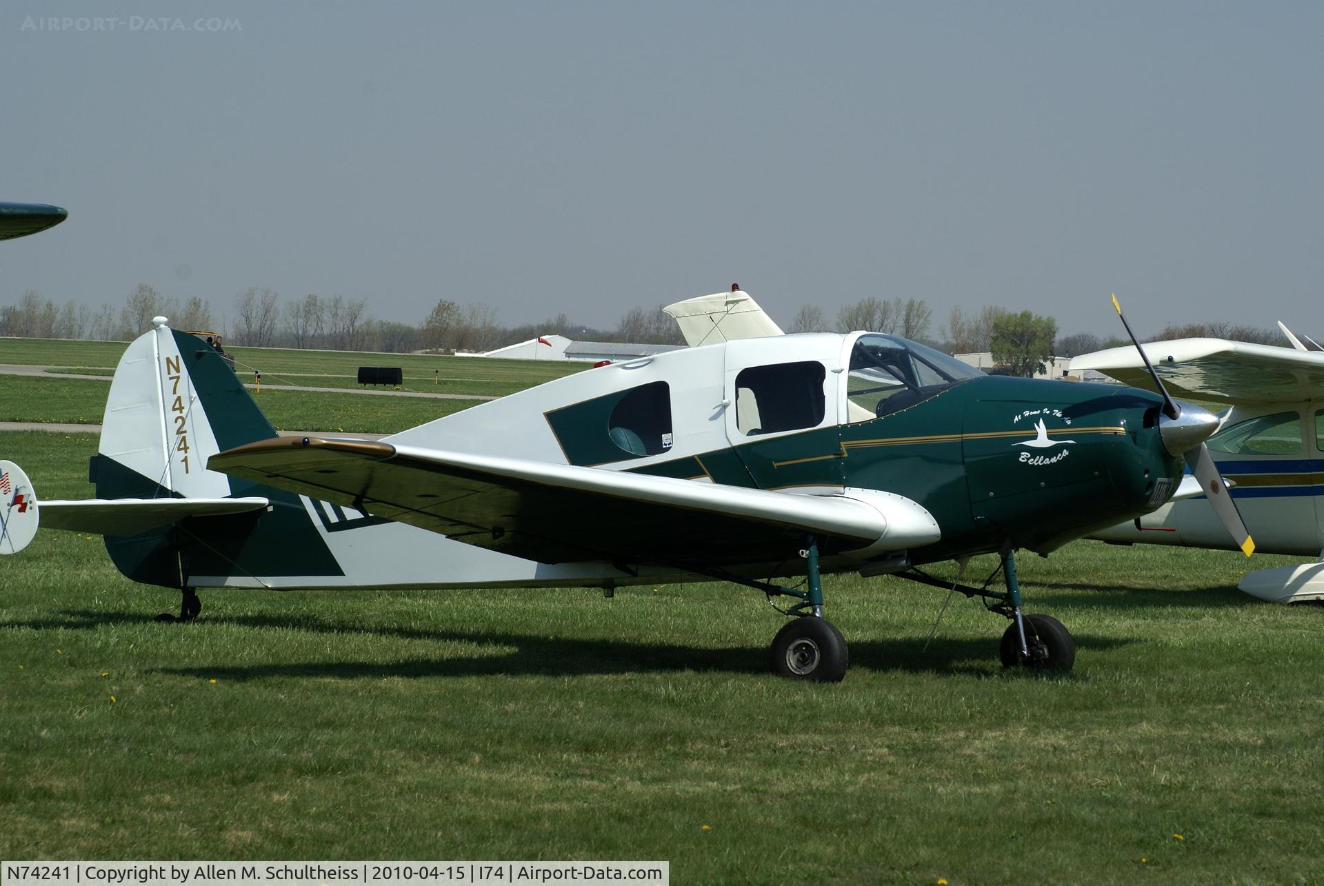 N74241, 1946 Bellanca 14-13 Cruisair Senior C/N 1354, 1946 Bellanca 14-13