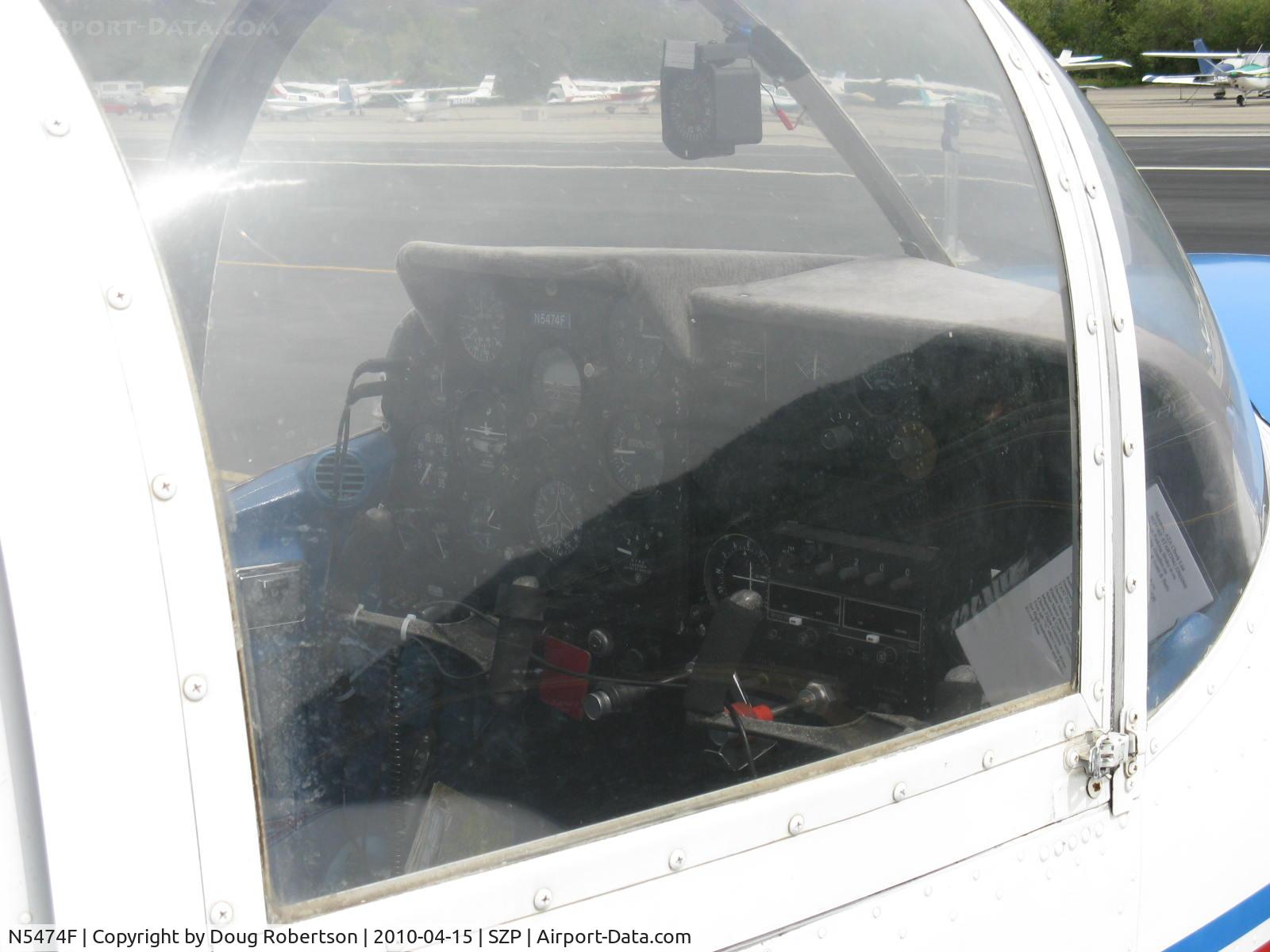 N5474F, 1968 Mooney A2a Cadet C/N B-274, 1968 Alon A-2A, Continental C90-16F 90 Hp, new panel design. Mis-registered as an ALON-Mooney built 38 from B-261-B-298.