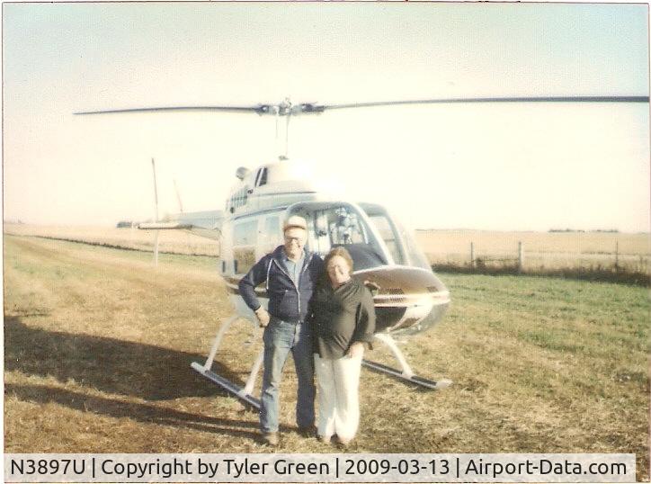 N3897U, 1980 Bell 206B JetRanger C/N 3205, Taken in mid 1980's in Hudson, Iowa