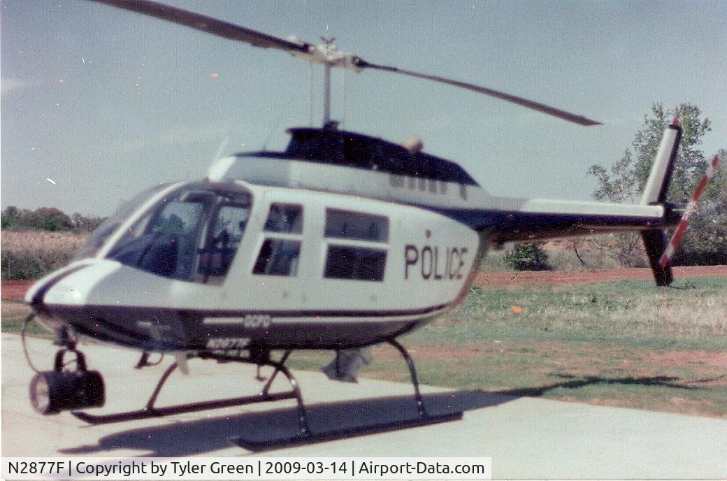 N2877F, 1980 Bell 206B JetRanger III C/N 2971, Picture taken in early 1980's when a police helicopter for the Oklahoma City Police Department.