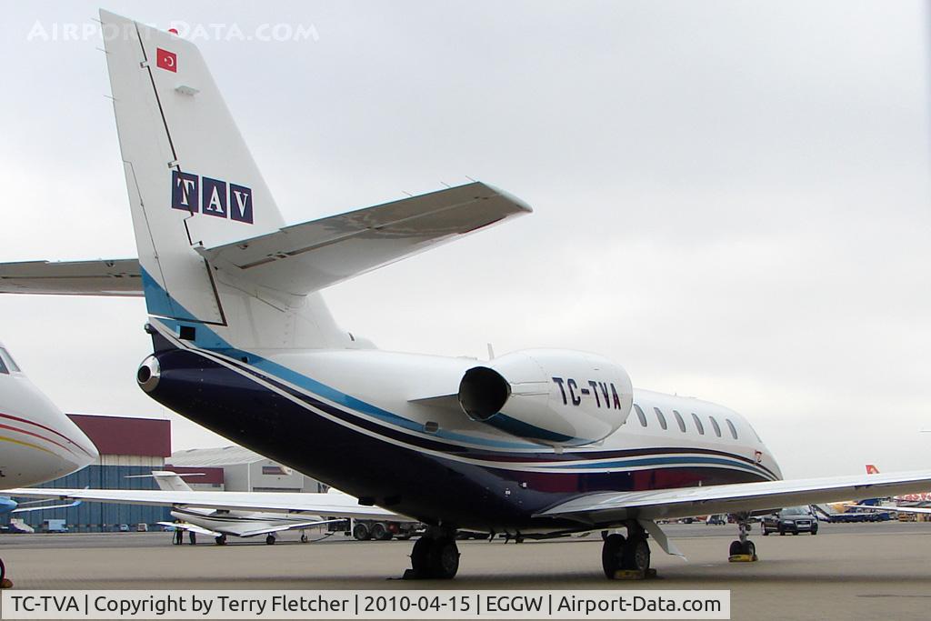 TC-TVA, 2009 Cessna 680 Citation Sovereign C/N 680-0263, Turkish Citation Sovereign at Luton