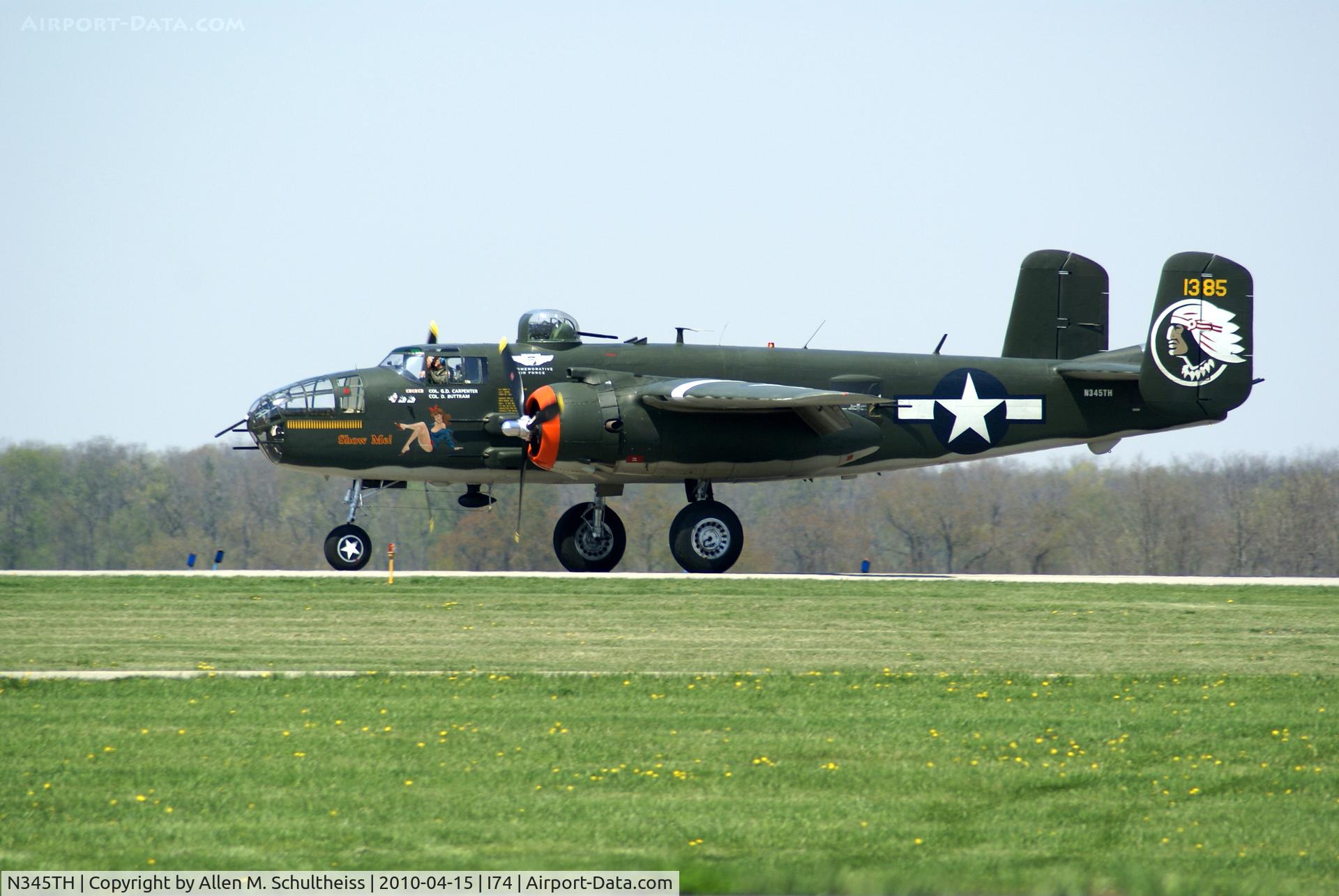 N345TH, 1944 North American TB-25J Mitchell C/N 44-31385A, Show Me