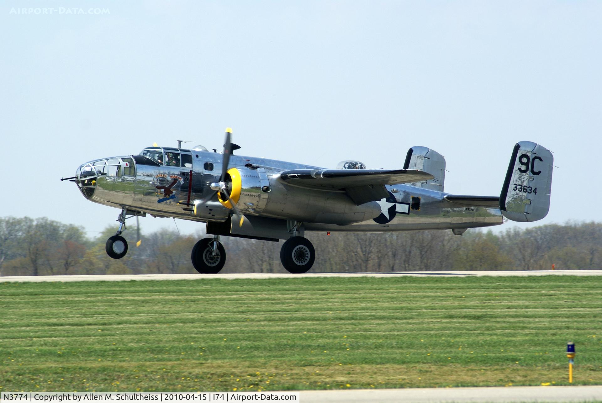 N3774, 1943 North American B-25D Mitchell C/N 100-23960, Yankee Warrior