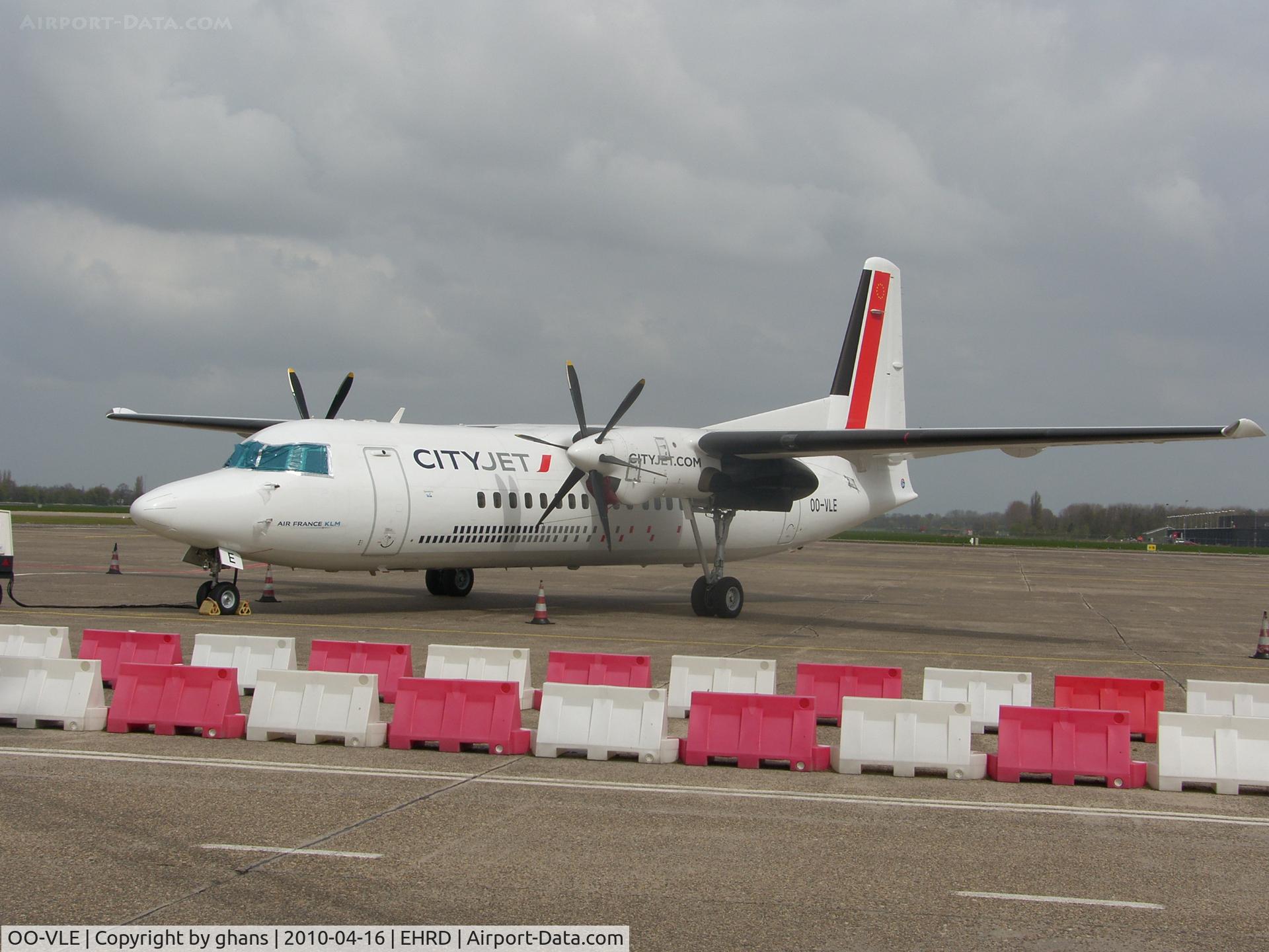 OO-VLE, 1988 Fokker 50 C/N 20132, Due to vulcano-eruption all windows and engines are tapedoff