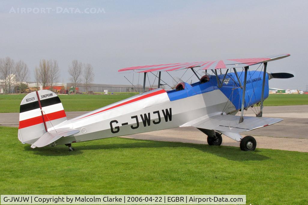 G-JWJW, 1957 CASA 1-131E Jungmann C/N 419, CASA 1-131E Jungmann at Breighton Airfield in 2006.