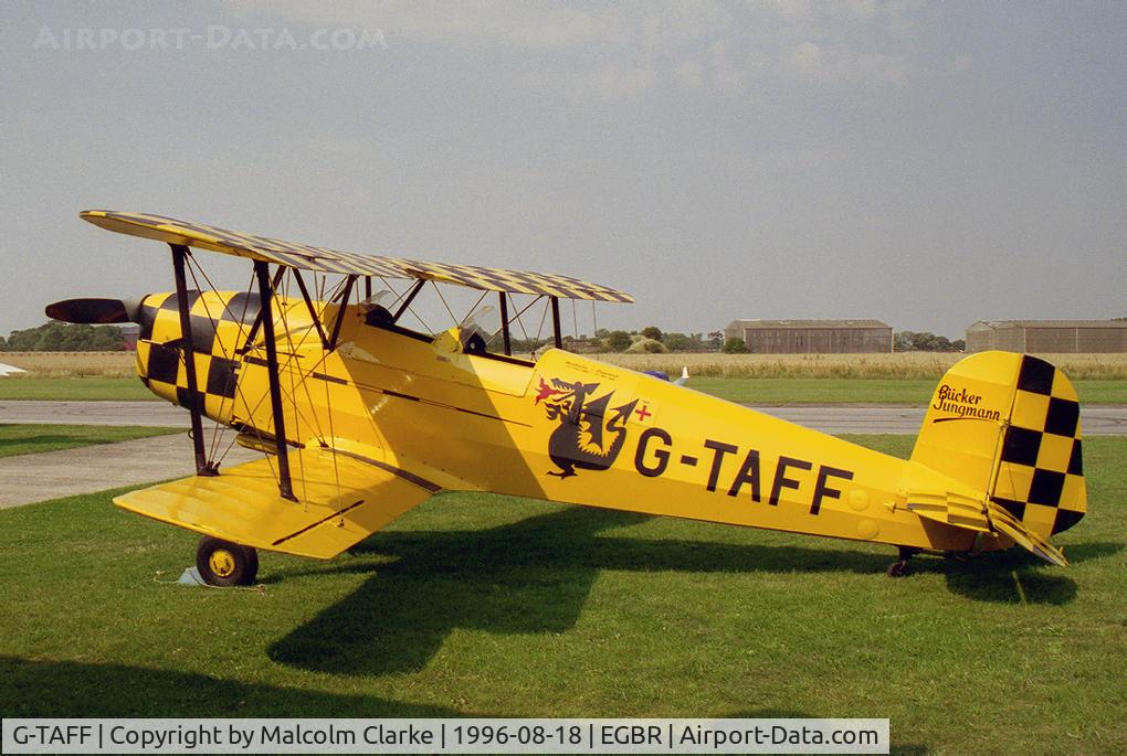 G-TAFF, 1957 CASA 1-131E Jungmann C/N 1129, CASA 1-131E-3B Jungmann at Breighton Airfield in 1996.
