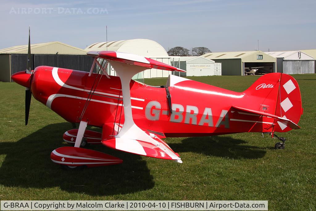 G-BRAA, 1965 Pitts S-1C Special C/N 101-GM, Pitts S-1C Special at Fishburn Airfield in 2010.