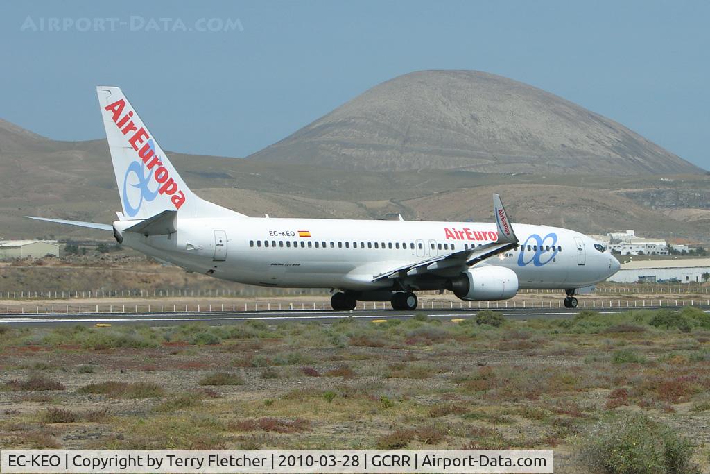 EC-KEO, 2007 Boeing 737-85P C/N 33982, Air Europa B737 at Arrecife , Lanzarote in March 2010