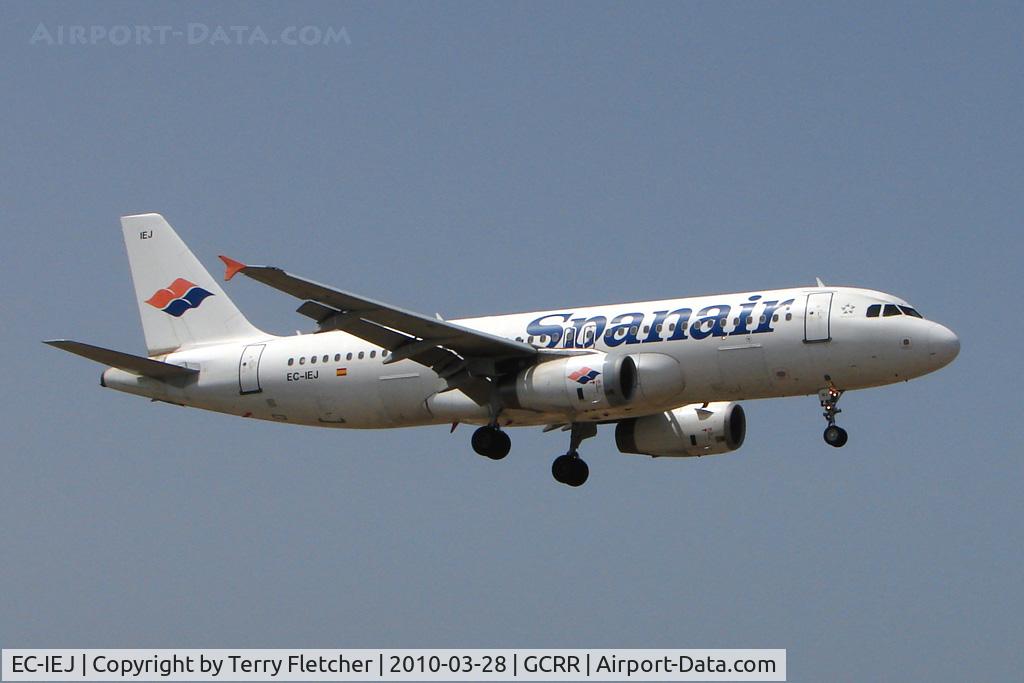EC-IEJ, 2002 Airbus A320-232 C/N 1749, Spanair A320 at Arrecife , Lanzarote in March 2010