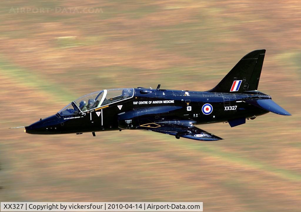 XX327, 1980 Hawker Siddeley Hawk T.1 C/N 172/312152, Royal Air Force Hawk T1 (c/n 312152). Operated by the RAF Centre of Aviation Medicine. Dunmail Raise, Cumbria.