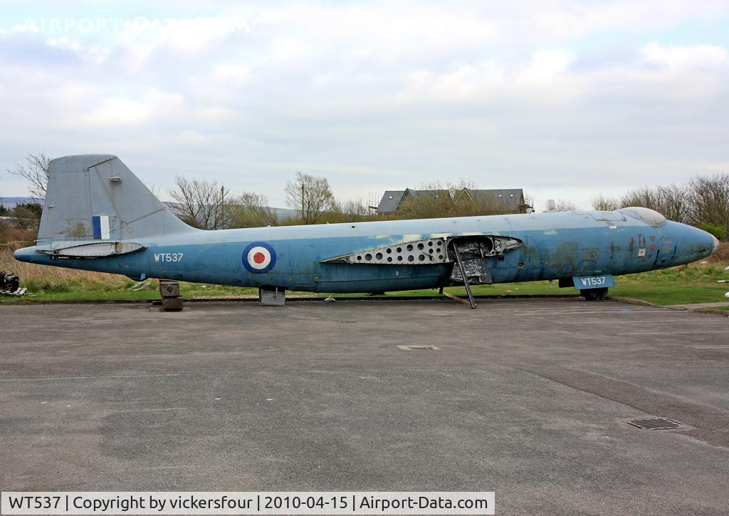 WT537, 1955 English Electric Canberra PR.7 C/N EEP71436, RAF Millom Aviation and Military Museum, Canberra PR7 (c/n 71476). Millom, Cumbria.