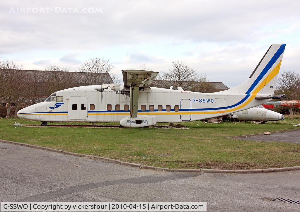 G-SSWO, 1982 Short 360-100 C/N SH.3609, RAF Millom Aviation and Military Museum. Millom, Cumbria.
