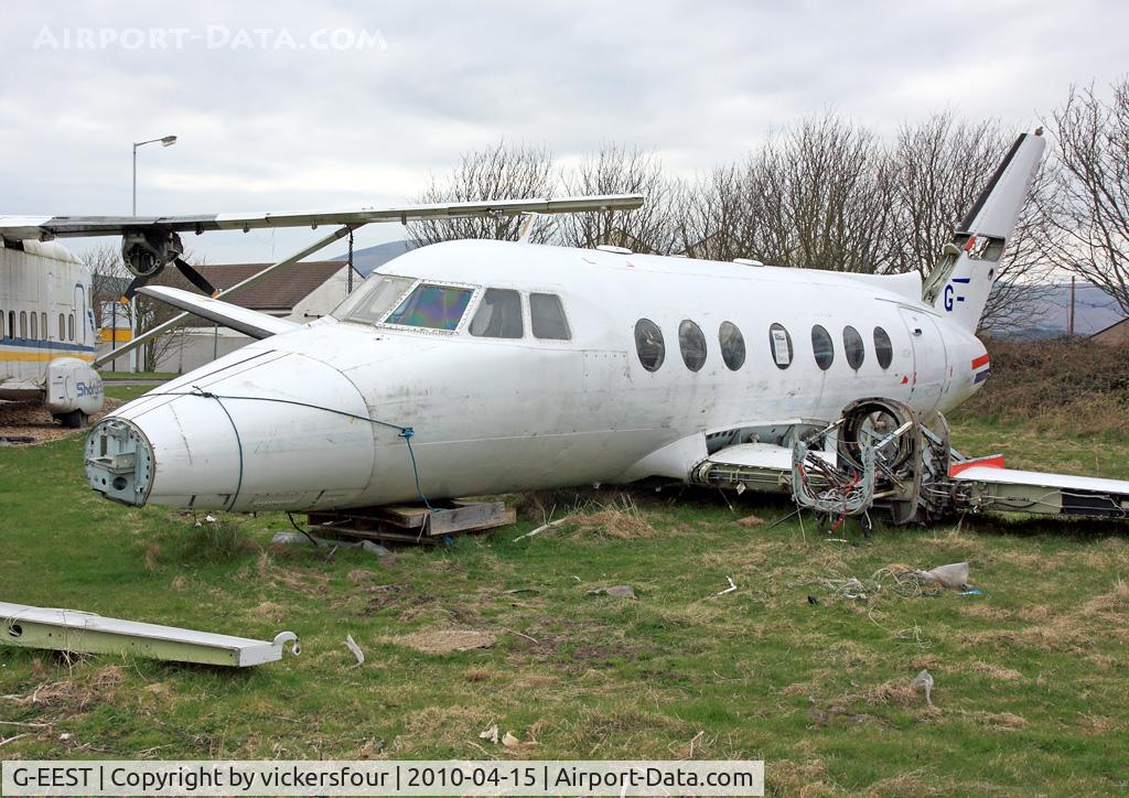 G-EEST, 1987 British Aerospace BAe-3102 Jetstream 31 C/N 781, RAF Millom Aviation and Military Museum, Canberra PR7 (c/n 71476). Millom, Cumbria.