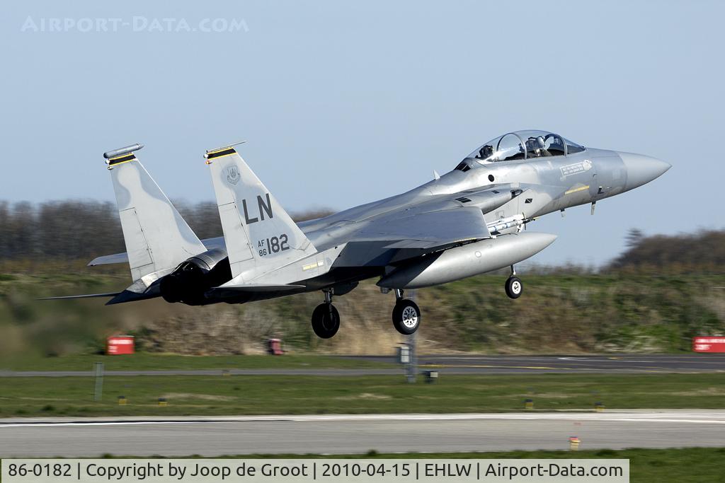86-0182, 1986 McDonnell Douglas F-15D Eagle C/N 0994/D062, 493 fs/48 fw