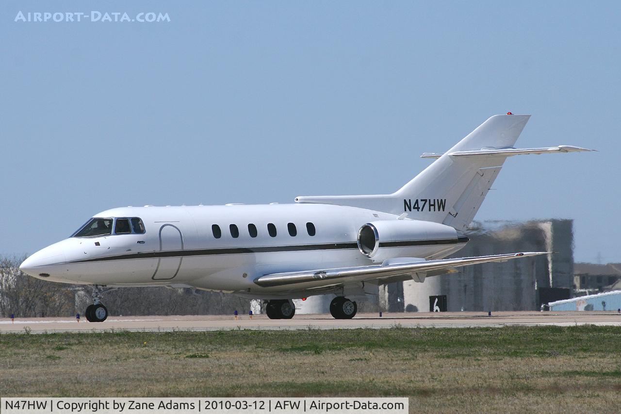 N47HW, 1985 British Aerospace BAe.125 Series 800A C/N 258023, At Fort Worth Meacham Field