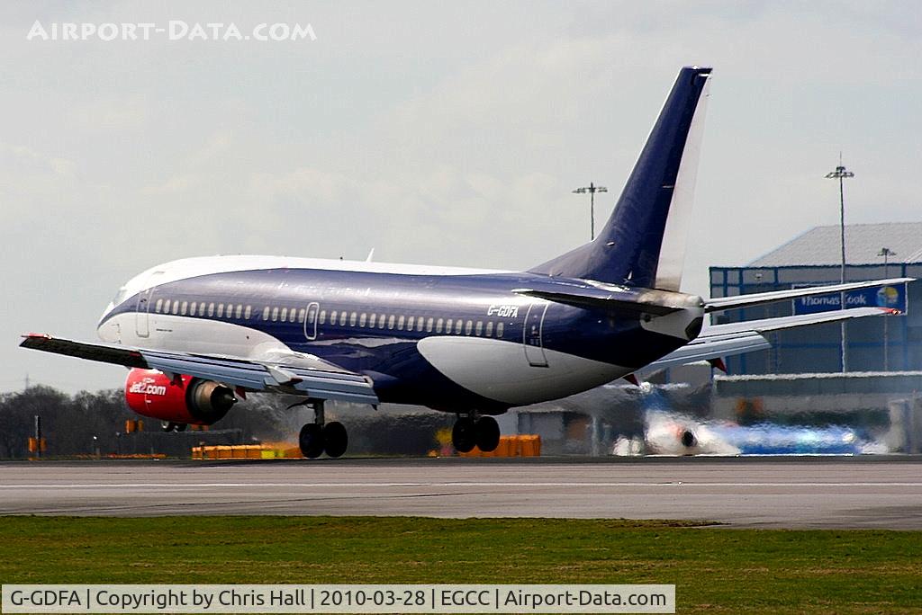 G-GDFA, 1988 Boeing 737-3G7 C/N 24011, Jet2's latest B737, ex OE-IAD, OM-HLX, EI-DOM, N370WL, N304AW still in KD Avia colours