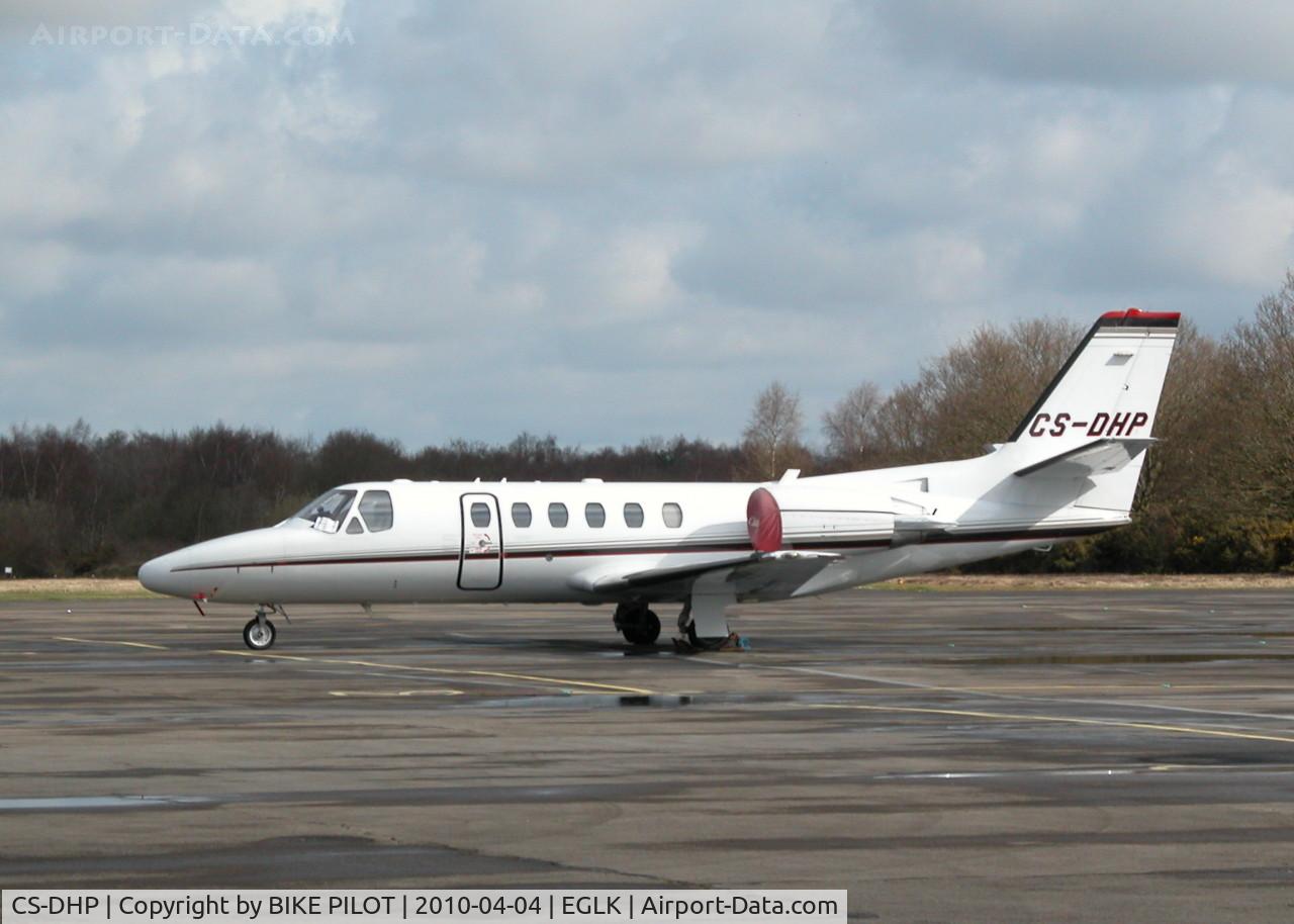 CS-DHP, Cessna 550B Citation Bravo C/N 550-1104, NETJETS CITATION BRAVO ON SLOT 4